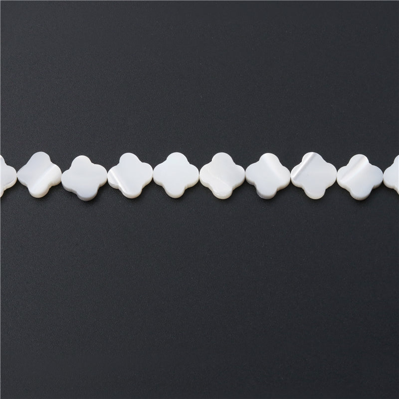 Natural Mother Of Pearl Shell Flat Flower Shape Beads 6mm Hole 0.8mm about 69pcs 39cm strand