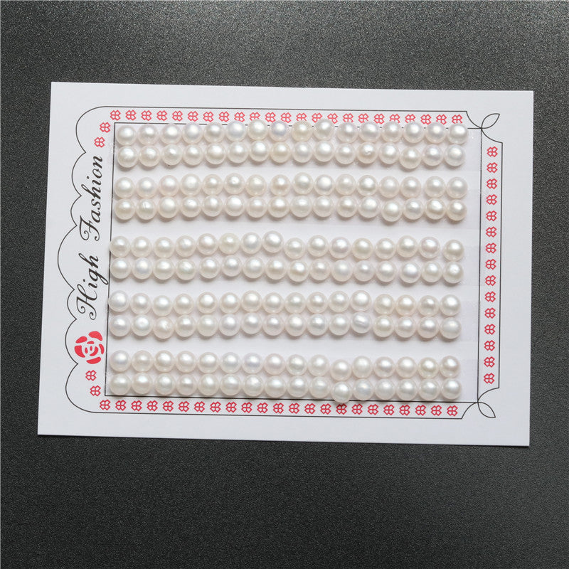 Perles naturelles semi-percées, trou de 5 à 5.5mm, 0.8mm, environ 128 pièces pour la fabrication de bijoux, boucles d'oreilles et pendentifs DIY