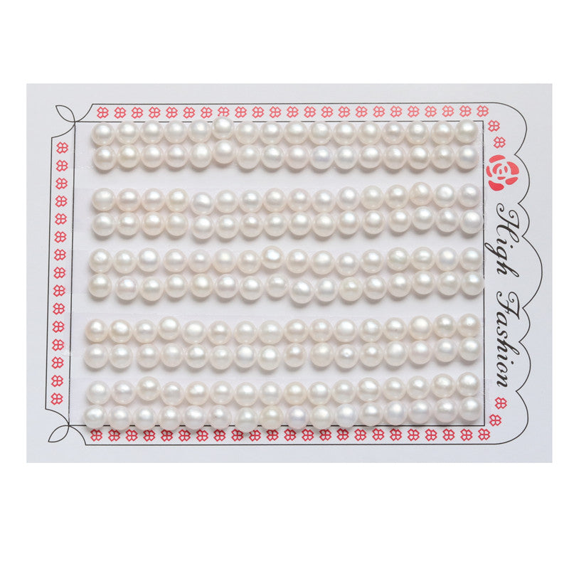 Natural Pearl Half Drilled Beads 5-5.5mm Hole 0.8mm about 128pcs For Jewelry Making Diy Earrings Pendant