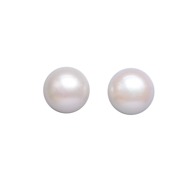 Perlas naturales, cuentas medio perforadas, 8,5-9mm, agujero de 0,8mm, alrededor de 60 uds, para fabricación de joyería, colgante de pendientes Diy