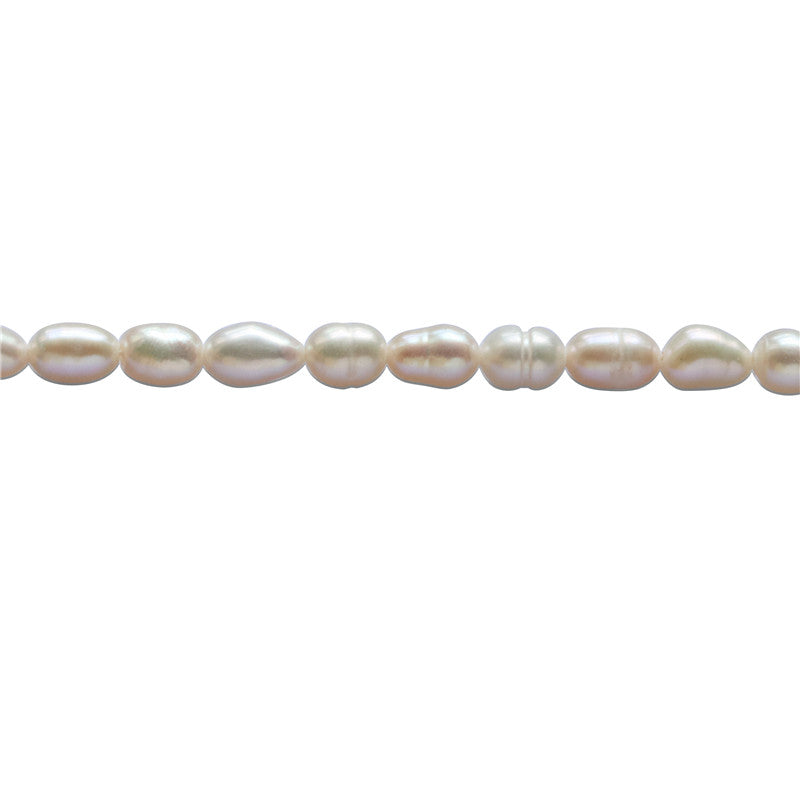 Natural Cultured Freshwater Pearl Beads 3.5-4x5-6mm Hole 0.8mm about 61pcs 39cm strand