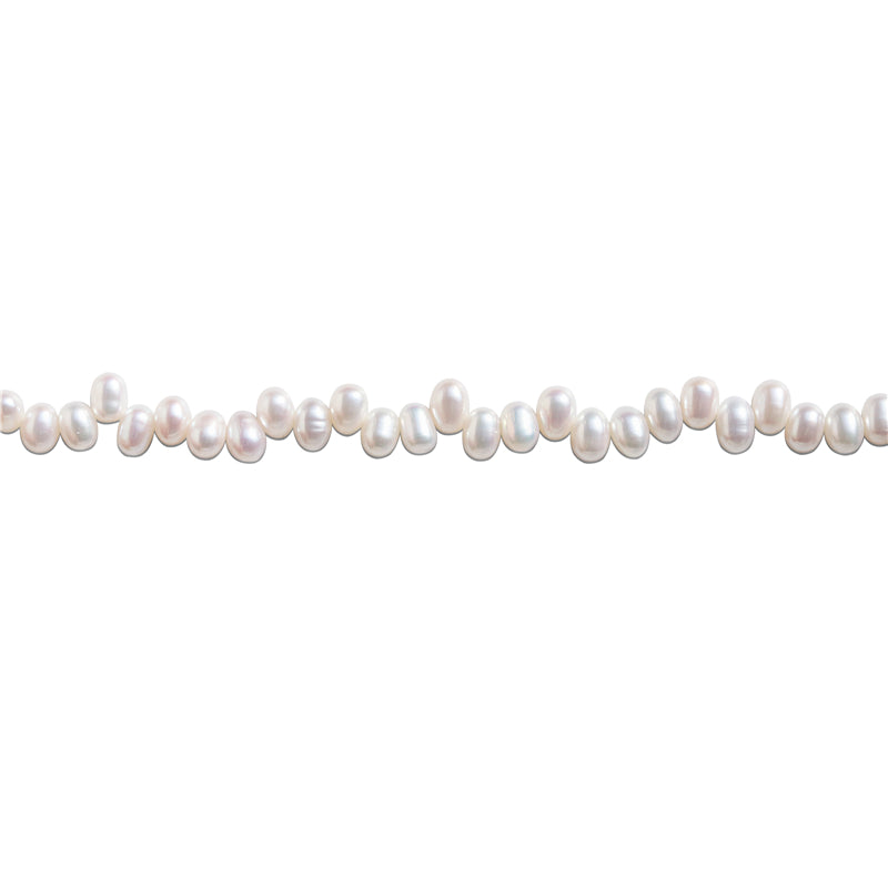 Natural Cultured Freshwater Pearl Beads 5-6x7-8mm Hole 0.8mm about 70pcs 39cm strand