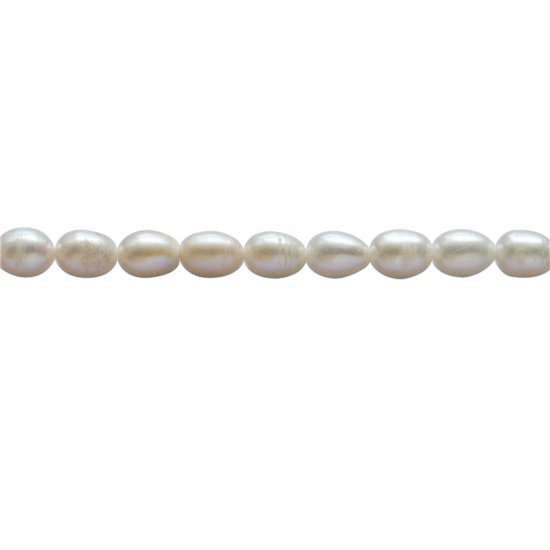 Natural Cultured Freshwater Pearl Beads 5-6x7-8mm Hole 0.8mm about 50pcs 39cm strand