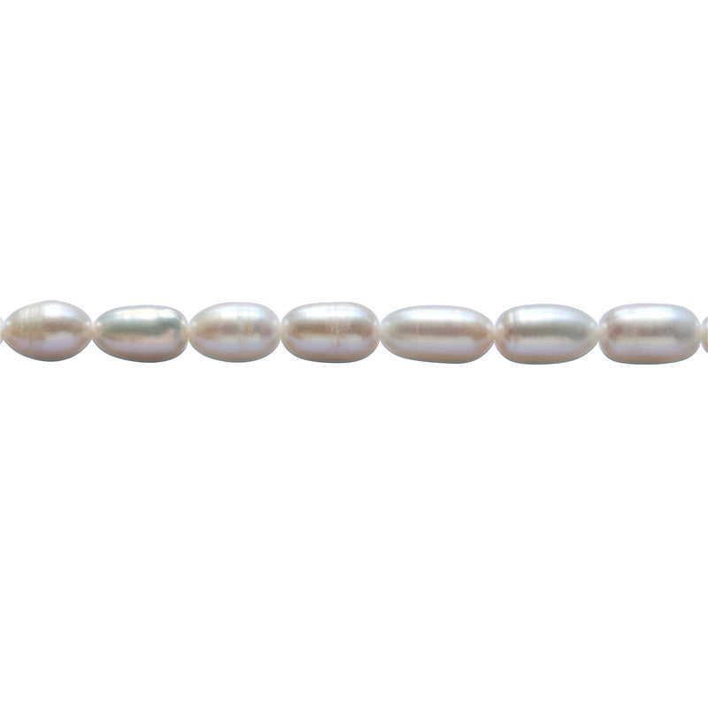 Natural Cultured Freshwater Pearl Beads 5-6x9-10mm Hole 0.8mm about 39pcs 39cm strand