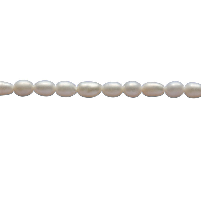 Natural Cultured Freshwater Pearl Beads 5-6x7-8mm Hole 0.8mm about 50pcs 39cm strand