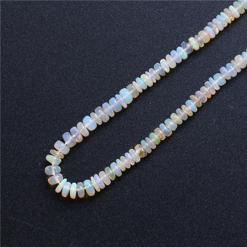 Natural 7A Opal Beads Abacus 1-3x4-5mm Hole 0.6mm about 215pcs 39cm strand