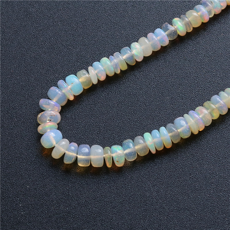 Natural 7A Opal Beads Abacus 1-3x4-5mm Hole 0.6mm about 215pcs 39cm strand