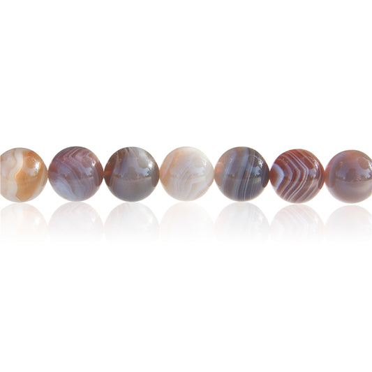 Natural Botswana Agate Beads Round 6mm Hole 0.8mm about 65pcs 39cm strand