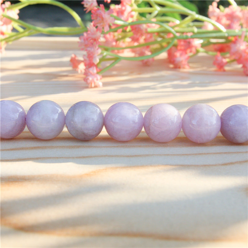 Natural Kunzite Beads Round 6mm Hole 0.8mm about 65pcs 39cm strand