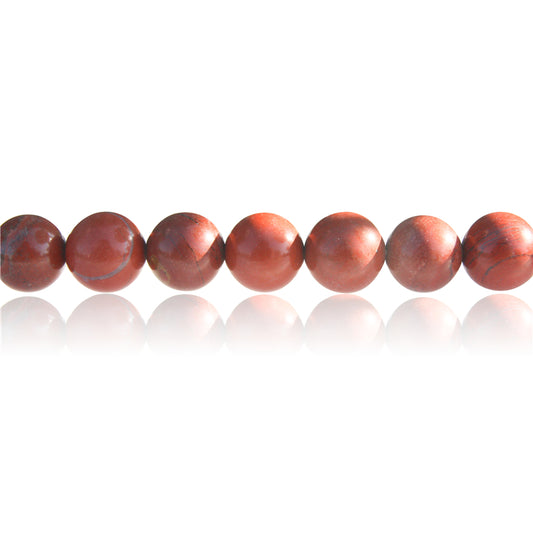 Natural Red Jasper Beads Round 10mm Hole 1.2mm about 40pcs 39cm strand