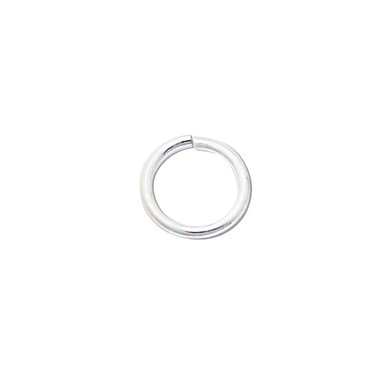 Anelli aperti in argento sterling 925, accessori da 6 mm, 100 pezzi