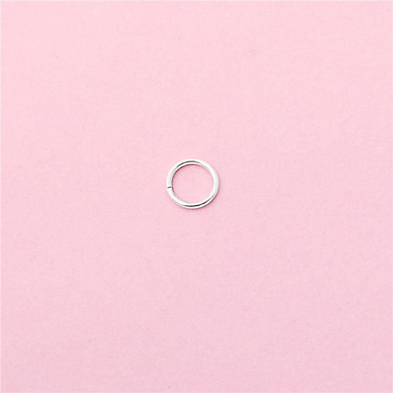 925 Sterling Silver Round Closed Rings Accessories 5mm 100pcs