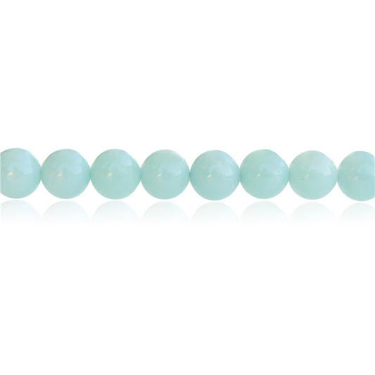 Perles Amazonite naturelle ronde 8mm trou 1mm environ 50pcs 39cm sur fil