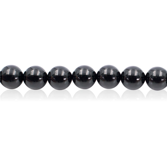 Natural Black Agate Beads Round 6mm Hole 0.8mm about 65pcs 39cm strand